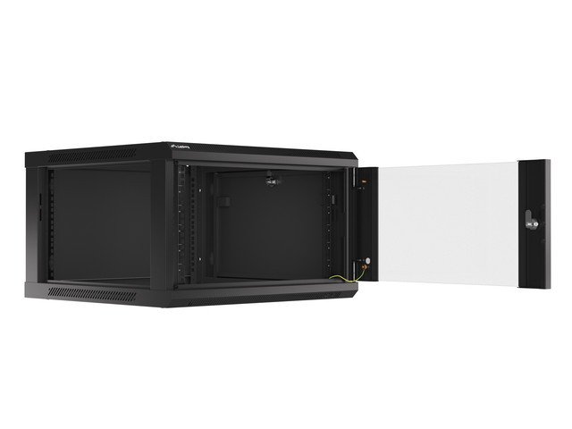 LANBERG 19" RACKOVÁ SKŘÍŇ PRO MONTÁŽ NA STĚNU 6U / 600X600 (FLAT PACK) ČERNÁ V2 - obrázek č. 1