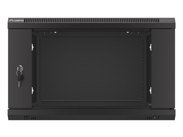 LANBERG 19" RACKOVÁ SKŘÍŇ PRO MONTÁŽ NA STĚNU 6U / 600X600 (FLAT PACK) ČERNÁ V2 - obrázek č. 8