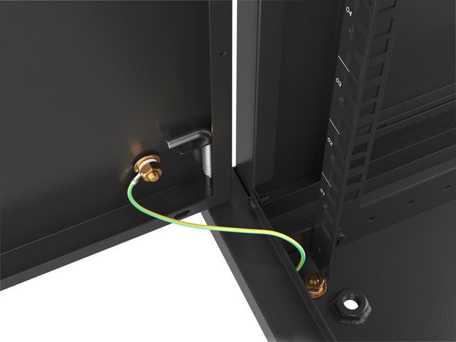 LANBERG RACKOVÁ SKŘÍŇ 19" PRO MONTÁŽ NA STĚNU 9U / 600X600 PRO VLASTNÍ MONTÁŽ S KOVOVÝMI DVEŘMI ČERNÁ - obrázek č. 11