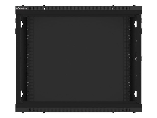 LANBERG RACKOVÁ SKŘÍŇ 19" PRO MONTÁŽ NA STĚNU 9U / 600X600 PRO VLASTNÍ MONTÁŽ S KOVOVÝMI DVEŘMI ČERNÁ - obrázek č. 3