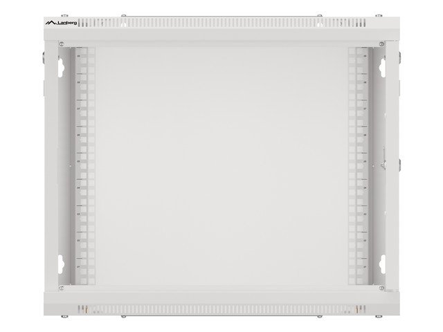 LANBERG RACKOVÁ SKŘÍŇ 19" PRO MONTÁŽ NA STĚNU 9U / 600X600 PRO VLASTNÍ MONTÁŽ S KOVOVÝMI DVEŘMI ŠEDÁ - obrázek č. 4