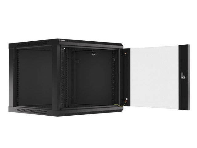 LANBERG RACKOVÁ SKŘÍŇ 19" PRO MONTÁŽ NA STĚNU 9U / 600X600 (FLAT PACK) V2 ČERNÁ - obrázek č. 1