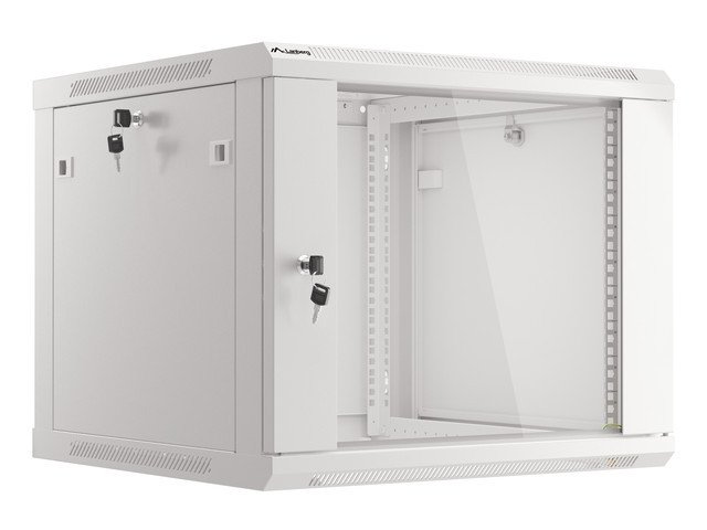 LANBERG RACKOVÁ SKŘÍŇ 19" PRO MONTÁŽ NA STĚNU 9U / 600X600 (FLAT PACK) V2 ŠEDÁ - obrázek produktu