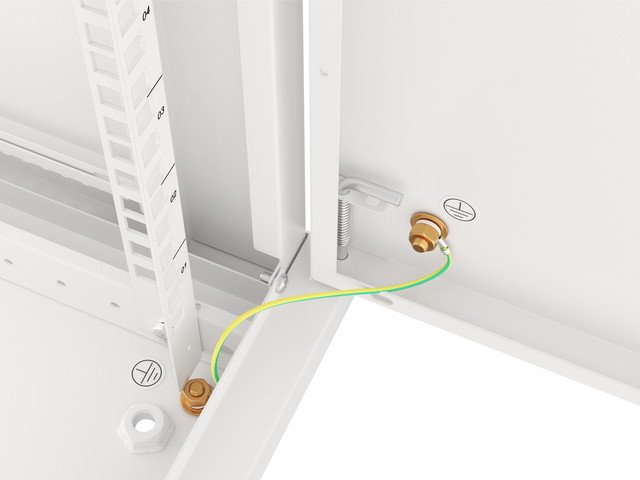 LANBERG RACKOVÁ SKŘÍŇ 19" NÁSTĚNNÁ 12U / 600X600 PRO VLASTNÍ MONTÁŽ S KOVOVÝMI DVEŘMI ŠEDÁ - obrázek č. 11