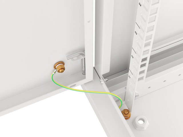 LANBERG RACKOVÁ SKŘÍŇ 19" NÁSTĚNNÁ 12U / 600X600 PRO VLASTNÍ MONTÁŽ S KOVOVÝMI DVEŘMI ŠEDÁ - obrázek č. 10