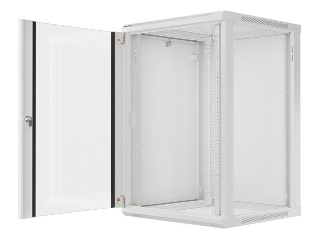 LANBERG 19" RACKOVÁ SKŘÍŇ PRO MONTÁŽ NA STĚNU 18U / 600X600 (FLAT PACK) ŠEDÁ V2 - obrázek č. 11