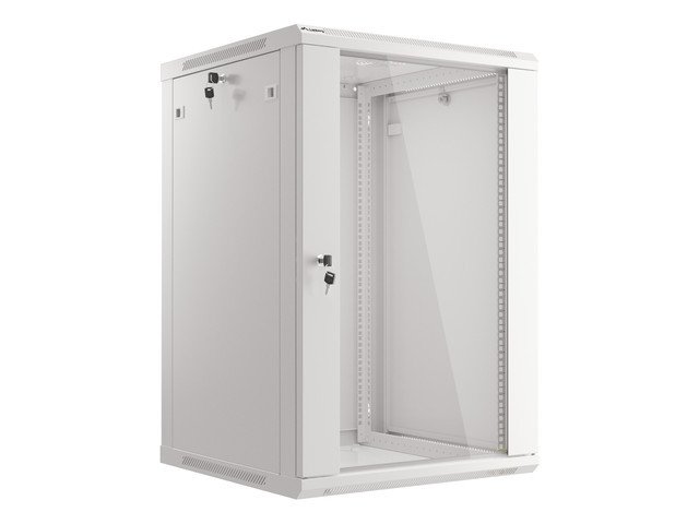 LANBERG 19" RACKOVÁ SKŘÍŇ PRO MONTÁŽ NA STĚNU 18U / 600X600 (FLAT PACK) ŠEDÁ V2 - obrázek produktu