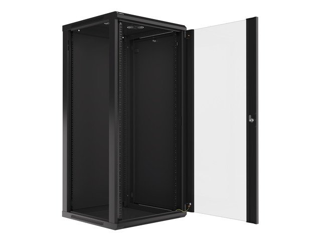 LANBERG 19" RACKOVÁ SKŘÍŇ PRO MONTÁŽ NA STĚNU 27U / 600X600 (FLAT PACK) ČERNÁ V2 - obrázek č. 1