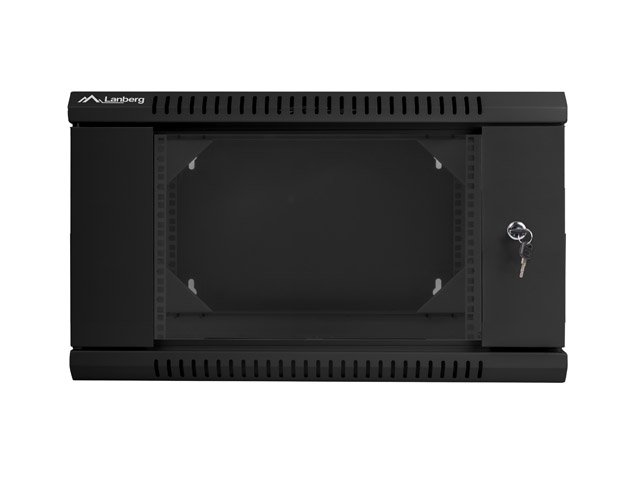 LANBERG RACKOVÁ SKŘÍŇ 19" DVOUDÍLNÁ NÁSTĚNNÁ 6U / 600X600 (FLAT PACK) ČERNÁ - obrázek č. 5