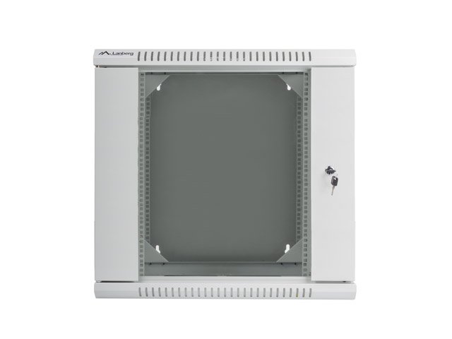 LANBERG RACKOVÁ SKŘÍŇ 19" DVOUDÍLNÁ NÁSTĚNNÁ 12U / 600X600 (FLAT PACK) ŠEDÁ - obrázek č. 5