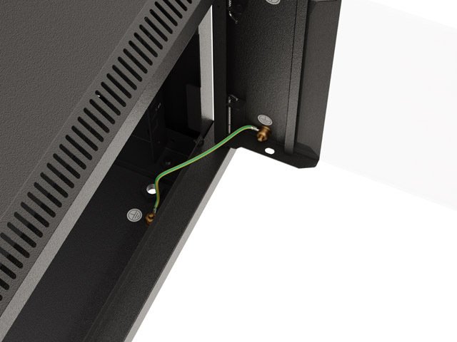 LANBERG RACKOVÁ SKŘÍŇ 19" NÁSTĚNNÁ 4U / 540X350 (FLAT PACK) S PROSKLENÝMI DVEŘMI ČERNÁ - obrázek č. 10