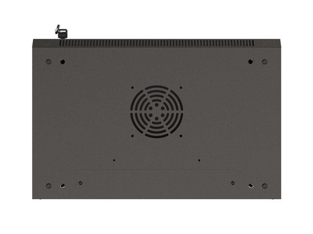 LANBERG 19" RACKOVÁ SKŘÍŇ PRO MONTÁŽ NA STĚNU 6U / 540X350 (FLAT PACK) S PROSKLENÝMI DVEŘMI ČERNÁ - obrázek č. 2