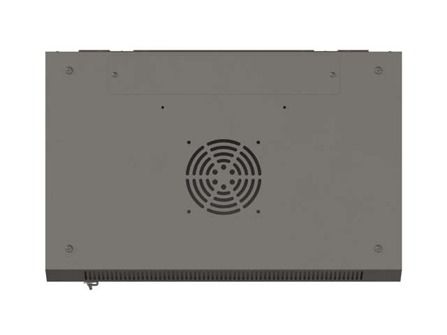 LANBERG 19" RACKOVÁ SKŘÍŇ PRO MONTÁŽ NA STĚNU 12U / 540X350 (PLOCHÉ BALENÍ) S PROSKLENÝMI DVEŘMI ČERNÁ - obrázek č. 1