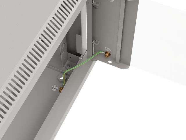 LANBERG 19" RACKOVÁ SKŘÍŇ 12U / 540X350 (FLAT PACK) S PROSKLENÝMI DVEŘMI ŠEDÁ - obrázek č. 10