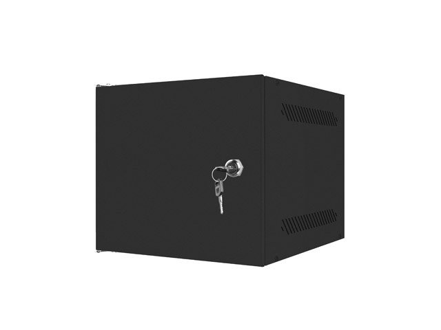 LANBERG RACKOVÁ SKŘÍŇ 10" NÁSTĚNNÁ 4U / 280X310 PRO VLASTNÍ MONTÁŽ S KOVOVÝMI DVEŘMI ČERNÁ-FLAT PACK - obrázek č. 5