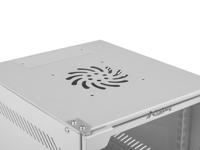 LANBERG RACKOVÁ SKŘÍŇ 10" NÁSTĚNNÁ 9U / 280X310 (FLAT PACK) S PROSKLENÝMI DVEŘMI ŠEDÁ - obrázek č. 5