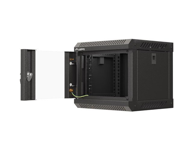 LANBERG RACKOVÁ SKŘÍŇ 10" NÁSTĚNNÁ 4U / 300X300 (FLAT PACK) S PROSKLENÝMI DVEŘMI ČERNÁ - obrázek č. 7