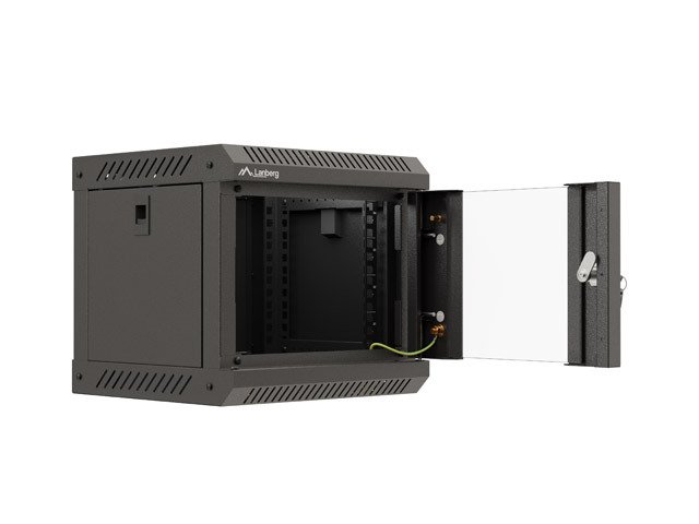 LANBERG RACKOVÁ SKŘÍŇ 10" NÁSTĚNNÁ 4U / 300X300 (FLAT PACK) S PROSKLENÝMI DVEŘMI ČERNÁ - obrázek č. 8