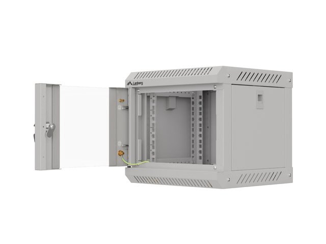 LANBERG RACKOVÁ SKŘÍŇ 10" NÁSTĚNNÁ 4U / 300X300 (FLAT PACK) S PROSKLENÝMI DVEŘMI ŠEDÁ - obrázek č. 7