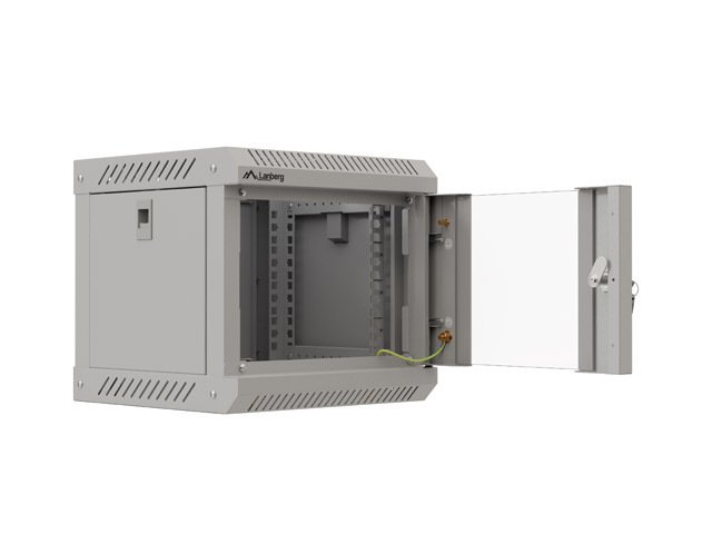 LANBERG RACKOVÁ SKŘÍŇ 10" NÁSTĚNNÁ 4U / 300X300 (FLAT PACK) S PROSKLENÝMI DVEŘMI ŠEDÁ - obrázek č. 8