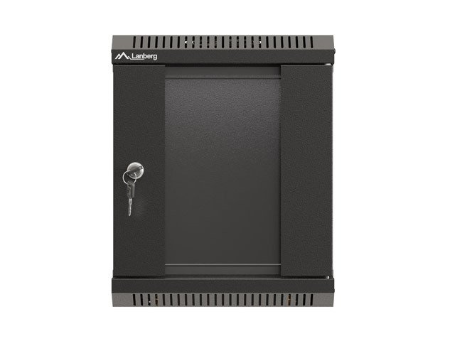 LANBERG RACKOVÁ SKŘÍŇ 10" PRO MONTÁŽ NA STĚNU 6U / 300X300 (FLAT PACK) S PROSKLENÝMI DVEŘMI ČERNÁ - obrázek č. 1