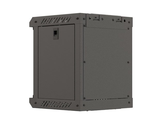LANBERG RACKOVÁ SKŘÍŇ 10" PRO MONTÁŽ NA STĚNU 6U / 300X300 (FLAT PACK) S PROSKLENÝMI DVEŘMI ČERNÁ - obrázek č. 4