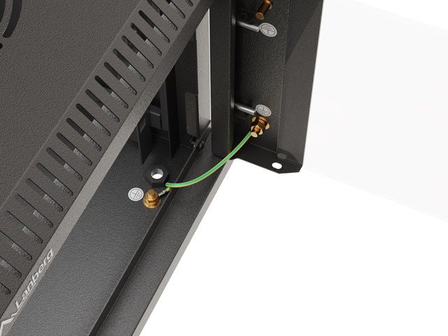 LANBERG RACKOVÁ SKŘÍŇ 10" NÁSTĚNNÁ 9U / 300X300 (FLAT PACK) S PROSKLENÝMI DVEŘMI ČERNÁ - obrázek č. 2