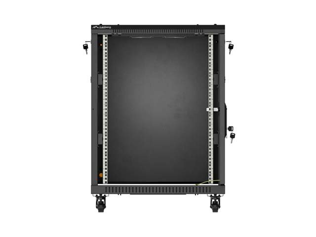 LANBERG INSTALAČNÍ RACK 19" 15U 600X600 ČERNÉ SKLENĚNÉ DVEŘE (PLOCHÉ BALENÍ) - obrázek č. 12