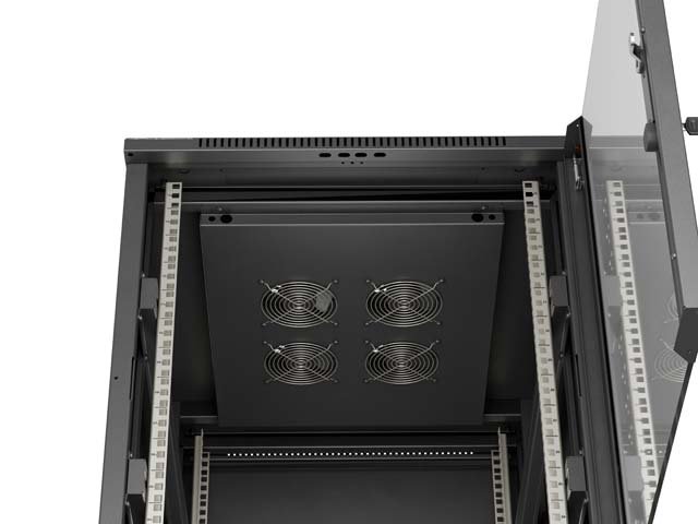 LANBERG INSTALAČNÍ RACK 19" 15U 600X800 ČERNÉ SKLENĚNÉ DVEŘE (PLOCHÉ BALENÍ) - obrázek č. 6