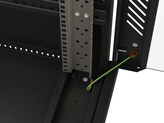 LANBERG INSTALAČNÍ SKŘÍŇOVÝ ROZVADĚČ 19" 42U 600X1000 ČERNÉ SKLENĚNÉ DVEŘE (PLOCHÉ BALENÍ) - obrázek č. 12