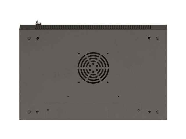 LANBERG 19" RACKOVÁ SKŘÍŇ PRO MONTÁŽ NA STĚNU 12U / 540X350 (PLOCHÉ BALENÍ) S PROSKLENÝMI DVEŘMI ČERNÁ - obrázek č. 4