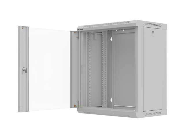LANBERG 19" RACKOVÁ SKŘÍŇ 12U / 540X350 (FLAT PACK) S PROSKLENÝMI DVEŘMI ŠEDÁ - obrázek č. 9