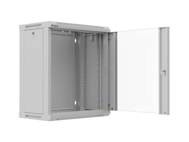 LANBERG 19" RACKOVÁ SKŘÍŇ 12U / 540X350 (FLAT PACK) S PROSKLENÝMI DVEŘMI ŠEDÁ - obrázek č. 8