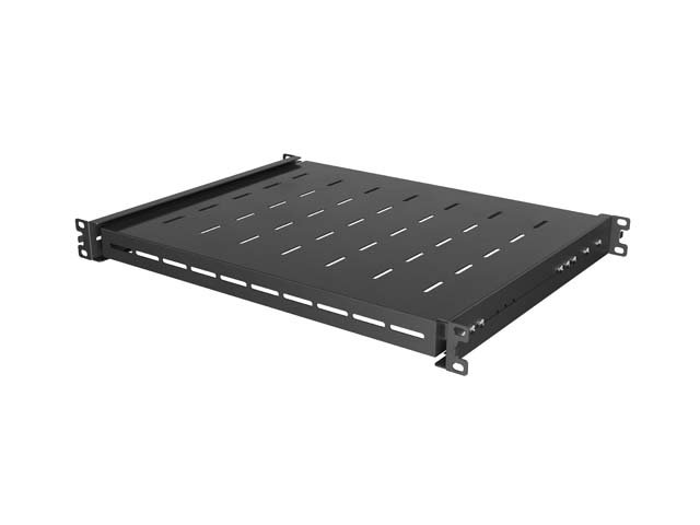 LANBERG POSUVNÁ POLICE PRO 19" RACKOVÉ SKŘÍNĚ 350MM ČERNÁ (1U / 445X350MM, NOSNOST 35KG, 4-BODOVÉ M - obrázek č. 7