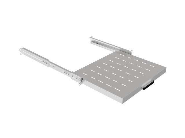 LANBERG POSUVNÁ POLICE PRO 19" RACKOVÉ SKŘÍNĚ 350MM ŠEDÁ (1U / 445X350MM, NOSNOST DO 35KG, 4PO - obrázek č. 8
