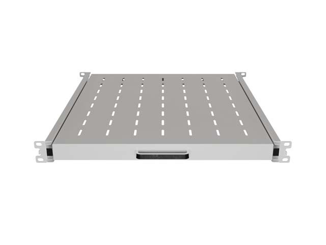 LANBERG POSUVNÁ POLICE PRO 19" RACKOVÉ SKŘÍNĚ 500MM ŠEDÁ (1U / 445X500MM, NOSNOST DO 35KG, 4PO - obrázek č. 6