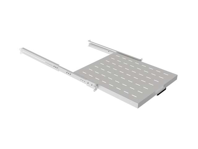 LANBERG POSUVNÁ POLICE PRO 19" RACKOVÉ SKŘÍNĚ 500MM ŠEDÁ (1U / 445X500MM, NOSNOST DO 35KG, 4PO - obrázek č. 8