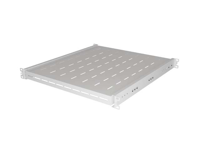 LANBERG POSUVNÁ POLICE PRO 19" RACKOVÉ SKŘÍNĚ 500MM ŠEDÁ (1U / 445X500MM, NOSNOST DO 35KG, 4PO - obrázek č. 4