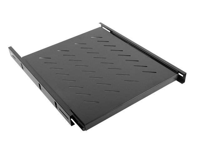 LANBERG 19" POSUVNÁ POLICE 1U / 463X550MM MAX. NOSNOST DO 60 KG ČERNÁ - obrázek produktu