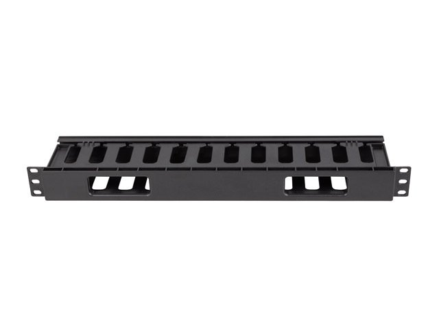 LANBERG 19" KABELOVÝ MANAGEMENT PLAST 1U TYP A ČERNÝ - obrázek č. 3