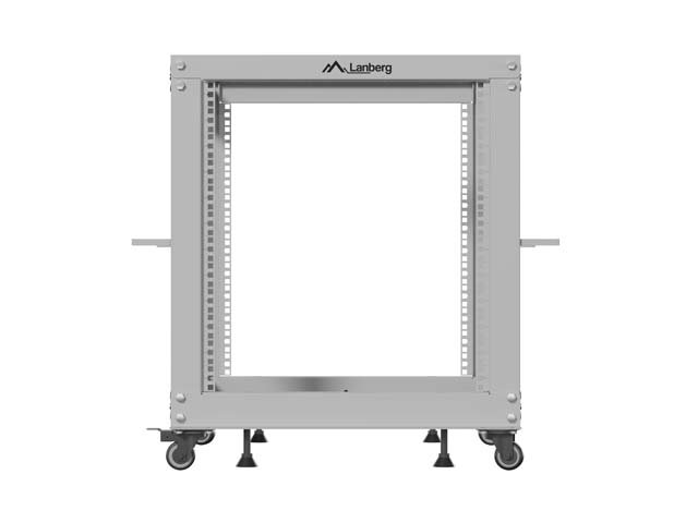 LANBERG OTEVŘENÝ RACK 19" 9U 600X600-1100 NASTAVITELNÝ ŠEDÝ - obrázek č. 2
