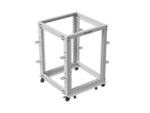 LANBERG OTEVŘENÝ RACK 19" 15U 600X600-1100 NASTAVITELNÝ ŠEDÝ - obrázek č. 4