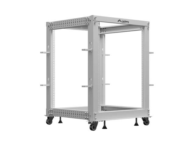 LANBERG OTEVŘENÝ RACK 19" 15U 600X600-1100 NASTAVITELNÝ ŠEDÝ - obrázek č. 1
