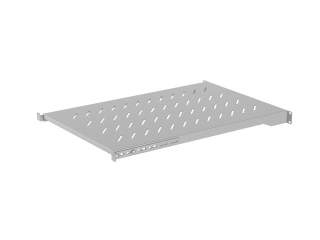 LANBERG POLICE PRO 19" SKŘÍNĚ 1000MM ŠEDÁ (1U / 483X700MM NOSNOST DO 25KG, 4BODOVÁ MONTÁŽ) - obrázek produktu