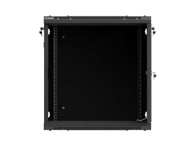 LANBERG NÁSTĚNNÁ INSTALAČNÍ SKŘÍŇ 19" 12U 600X600 ČERNÉ PERFOROVANÉ DVEŘE (PLOCHÉ BALENÍ) - obrázek č. 4