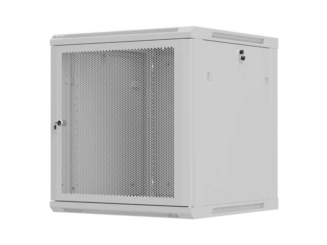 LANBERG NÁSTĚNNÁ INSTALAČNÍ SKŘÍŇ 19" 12U 600X600 ŠEDÉ PERFOROVANÉ DVEŘE (PLOCHÉ BALENÍ) - obrázek produktu
