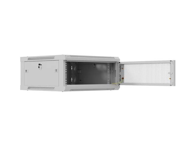 LANBERG NÁSTĚNNÁ INSTALAČNÍ SKŘÍŇ 19" 4U 600X600 ŠEDÉ PERFOROVANÉ DVEŘE (PLOCHÉ BALENÍ) - obrázek č. 9