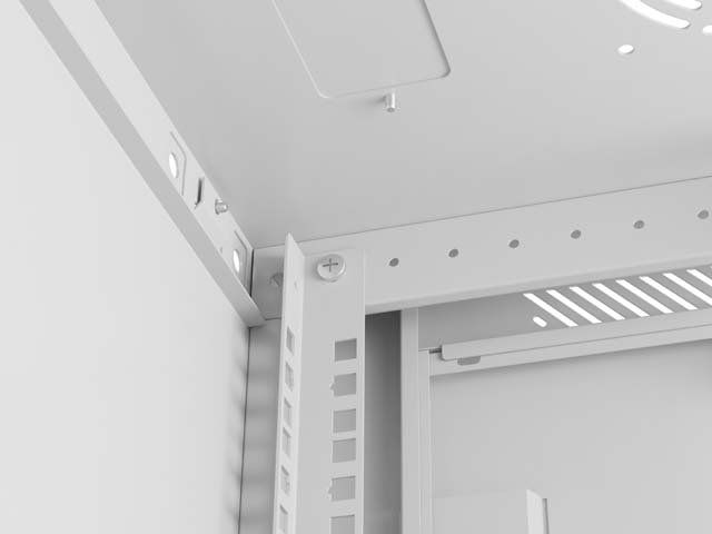 LANBERG NÁSTĚNNÁ INSTALAČNÍ SKŘÍŇ 19" 4U 600X600 ŠEDÉ PERFOROVANÉ DVEŘE (PLOCHÉ BALENÍ) - obrázek č. 2