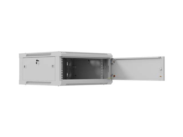 LANBERG NÁSTĚNNÁ INSTALAČNÍ SKŘÍŇ 19" 4U 600X600 ŠEDÁ KOVOVÁ DVÍŘKA (PLOCHÉ BALENÍ) - obrázek č. 7