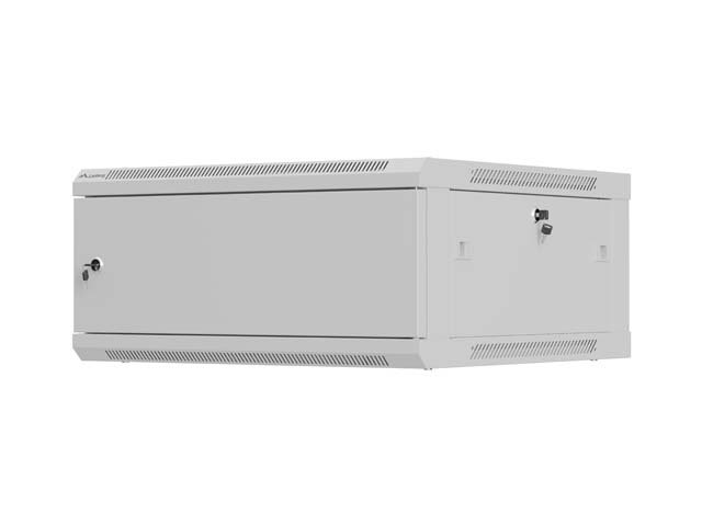 LANBERG NÁSTĚNNÁ INSTALAČNÍ SKŘÍŇ 19" 4U 600X600 ŠEDÁ KOVOVÁ DVÍŘKA (PLOCHÉ BALENÍ) - obrázek produktu